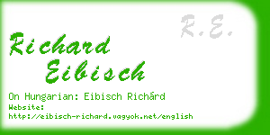 richard eibisch business card